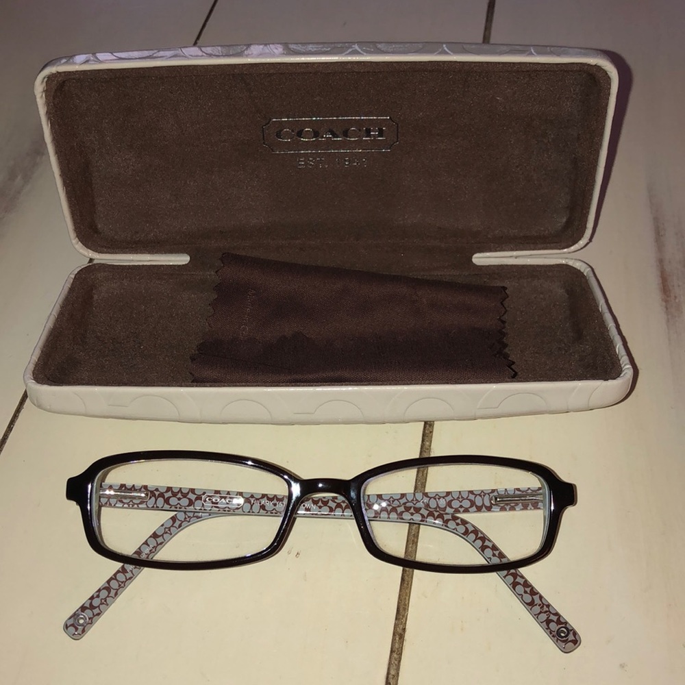 EUC Coach prescription glasses.